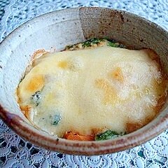 ほうれんそうの白和えが変身 グラタン レシピ 作り方 By むった1480 楽天レシピ